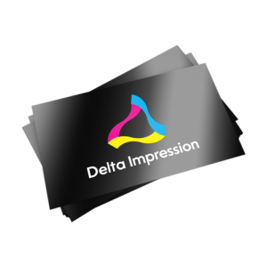 Cartes d'affaires avec fini UV (glacé)