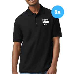 6 Polos Gildan G880
