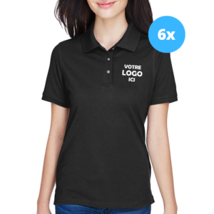 6 Polos Harriton pour femme