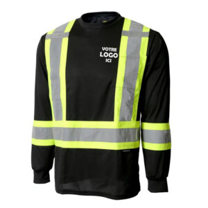 T-shirt manches longues à bandes réfléchissantes - 10-665R